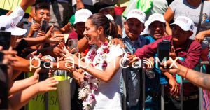 Mucho amor a Puebla, Morelos, Veracruz y Chiapas, dice Sheinbaum al iniciar campañas