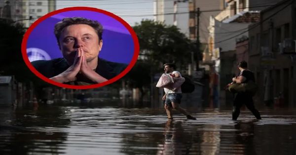 Donará Musk miles de terminales de internet Starlink a Brasil por inundaciones