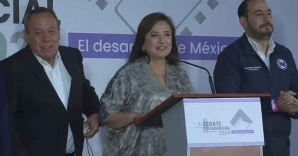 Se burla Xóchitl Gálvez de Máynez por llegar &quot;tarde&quot; al segundo debate