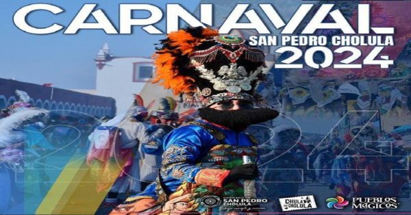 Presentan la cartelera del Carnaval 2024 en San Pedro Cholula
