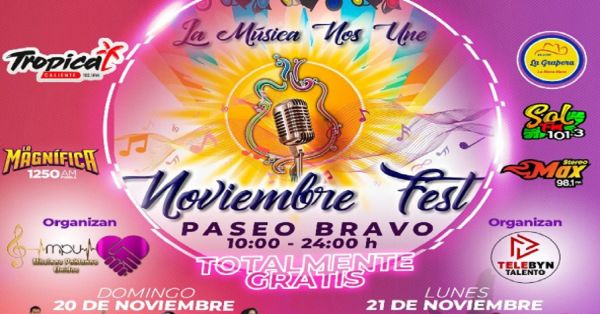 Anuncian m&uacute;sicos poblanos evento "Noviembre Fest" en el Paseo Bravo