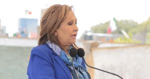 Arranca Lorena Cuellar obras carreteras en Tlaxcala
