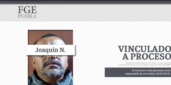 Obtiene FGE vinculación a proceso por abuso sexual en Zacapoaxtla