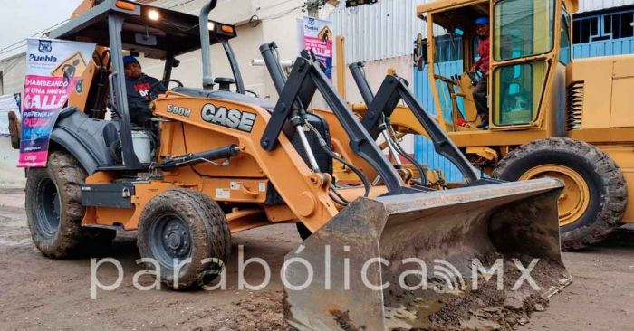 Arranca ayuntamiento la pavimentación de la calle 103 A Oriente