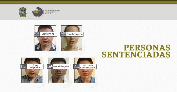Dictan sentencia de 50 años de prisión contra cinco personas por secuestro