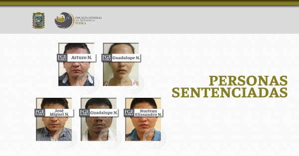 Dictan sentencia de 50 años de prisión contra cinco personas por secuestro