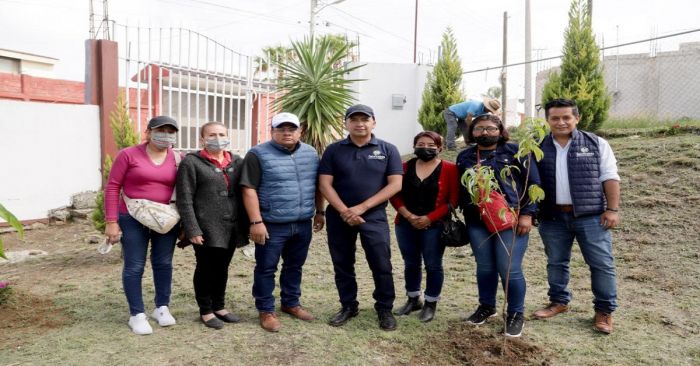 Realizan jornada de reforestación en San Francisco Acatepec