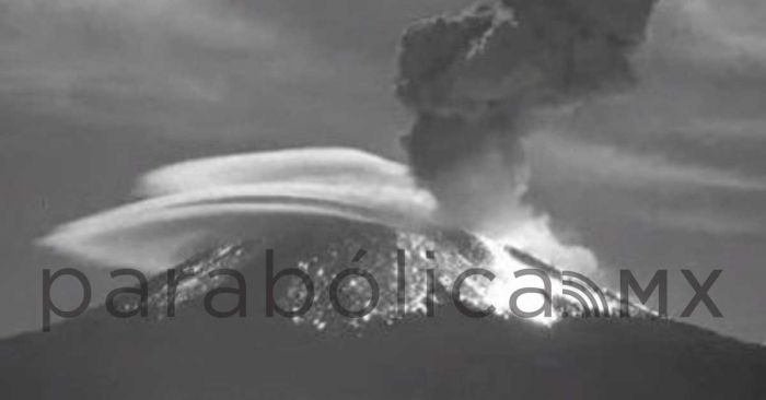 Inicia el 2023 activo el volcán Popocatépetl