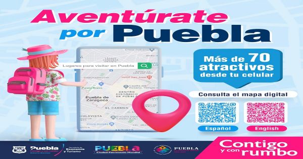 Habrá un mapa virtual con los atractivos que ofrece Puebla