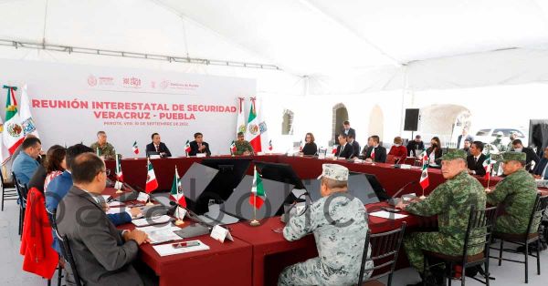 Sostienen Miguel Barbosa y Cuitláhuac García reunión interestatal de Seguridad