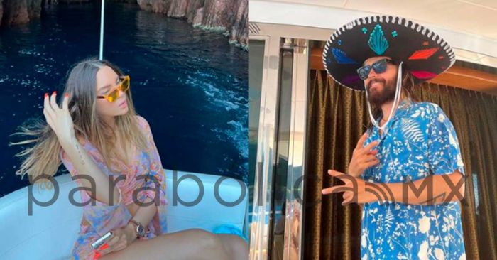 Presume Belinda vacaciones con Jared Leto; le enseña a hablar español