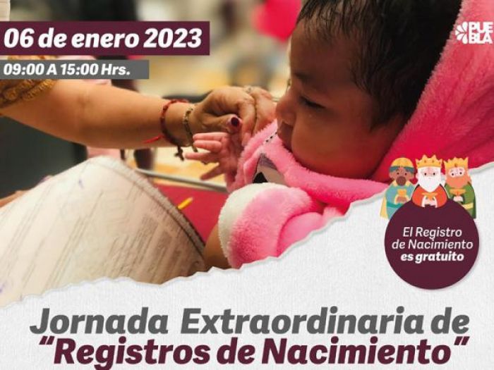 Este 6 de enero, SEGOB realizará jornada de registros de nacimientos