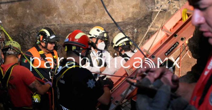 Rescatan a un hombre de un pozo de 45 metros en la colonia San Pedro