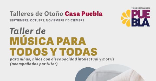 Fomenta actividades artísticas y culturales en el SEDIF con talleres en Casa Puebla