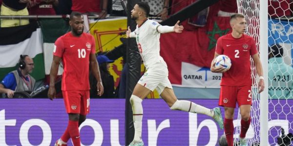 Marruecos vence 2-1 a Canadá, es el sorprendente primer lugar del Grupo F