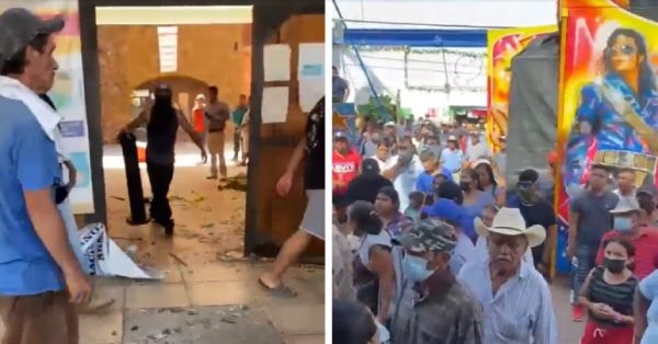 Destrozan palacio municipal de Chiautla