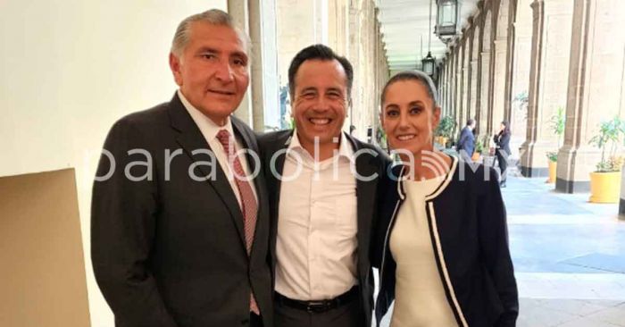 AMLO, Cuitláhuac, Yunes y Elba Esther