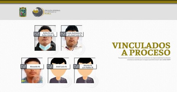 Obtiene FGE Puebla vinculación a proceso de 5 presuntos agresores de ex regidora