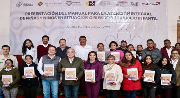 Presenta SIPINNA Puebla “Manual para la Atención Integral de Niñas y Niños en Situación o Riesgo de Trabajo Infantil”
