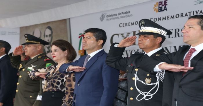 Acude Eduardo Rivera a la ceremonia de la Revoluci&oacute;n