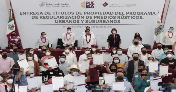 Brindan apoyo a las familias poblanas con el programa de regularización de predios: MBH