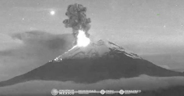 Continúa semáforo de Alerta Volcánica del Popocatépetl en amarillo fase 2