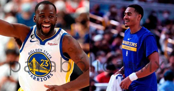 Protagonizan altercado Draymond Green y Jordan Pole durante la práctica de los Warriors