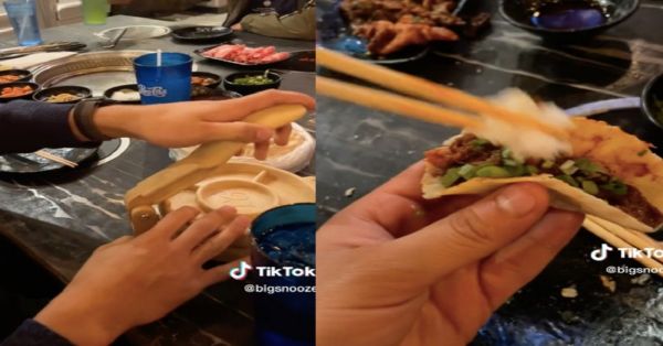 Preparan mexicanos tortillas en restaurante de Corea y arman taquiza