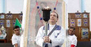 Llega la Antorcha Guadalupana a la Parroquia de la Asunción