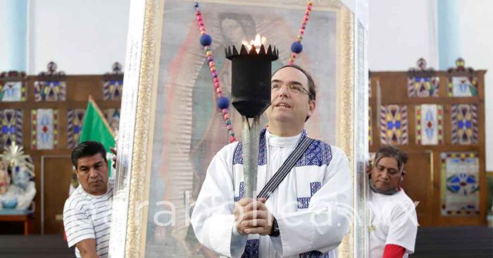 Llega la Antorcha Guadalupana a la Parroquia de la Asunción