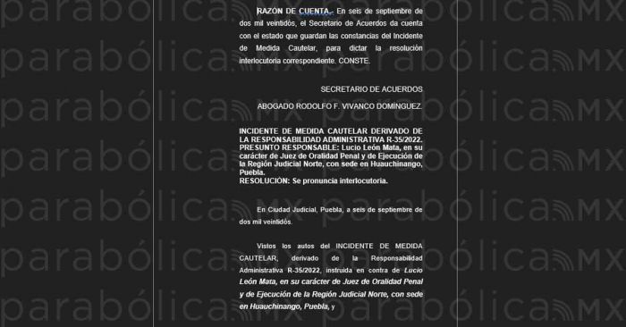 Suspenden a Juez por ineptitud