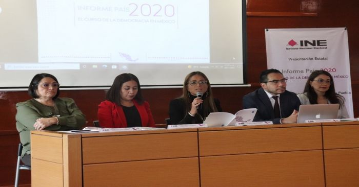 Presenta INE Puebla informe Pa&iacute;s 2020: El Curso de la Democracia