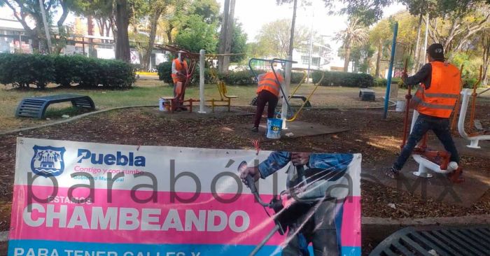 Avanza servicios públicos en el mantenimiento de calles, parques y jardines de la ciudad