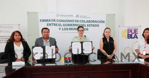 Suscribe SEGOB convenio para erradicar violencia de género en Coronango