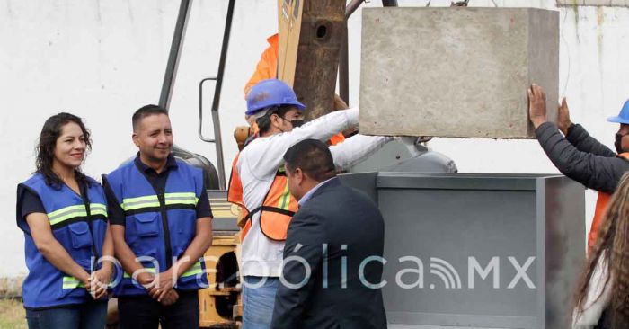 Colocan la primera piedra del Subcomisaría &quot;Corredor Turístico&quot; de San Andrés Cholula