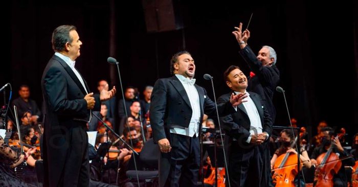 Sonaron M&eacute;xico y Puebla a lo grande con concierto de los Tres Tenores Mexicanos