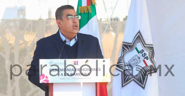 Llama Sergio Salomon C&eacute;spedes a los poblanos a mantenerse unidos para continuar con la transformaci&oacute;n del estado