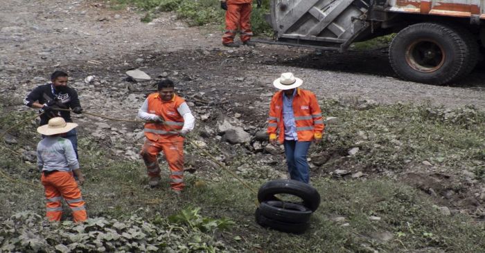 Retiran tres toneladas de residuos s&oacute;lidos del Puente Negro