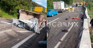 Mueren 2 trabajadores de CAPUFE en la Puebla - Orizaba