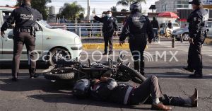 Atropellan a motociclista sobre Bulevar Atlixco