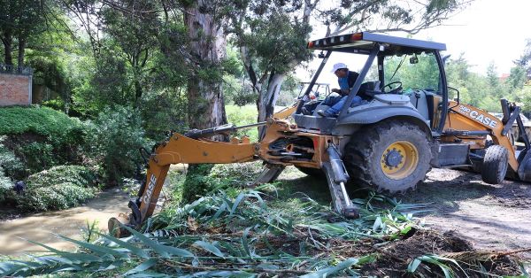 Inician acciones de limpieza en río de Cholula