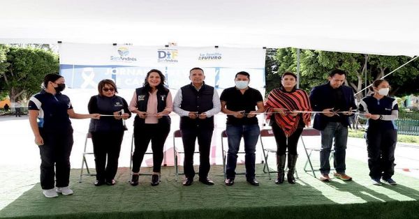 Pone en marcha las jornadas preventivas de cáncer de mama en San Andrés Cholula
