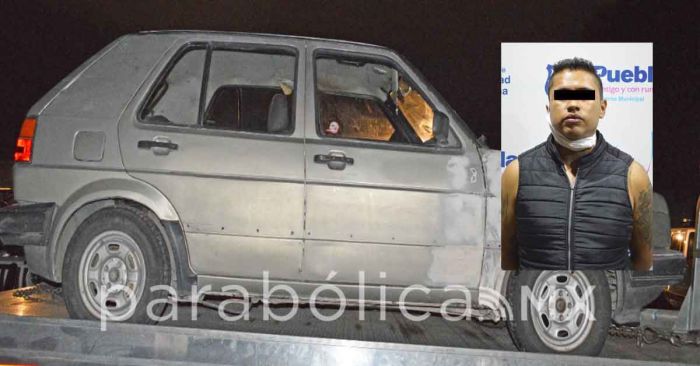 Atrapa Policía Municipal a asaltantes de estudiante de la BUAP