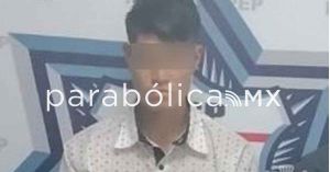 Asegura Policía Estatal cristal y marihuana a un sujeto en Tepeaca