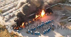 Se registró fuerte incendio en una gasera en Nuevo León