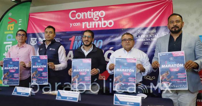Presentan el primer Medio Marat&oacute;n en Puebla capital