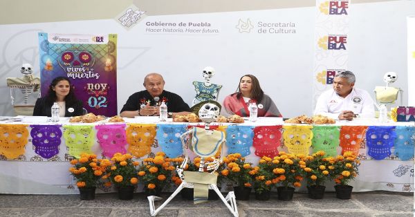 Anuncian actividades en Puebla para Día de Muertos