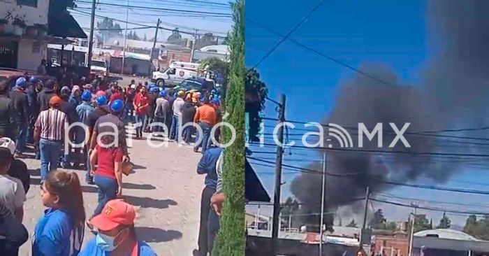 Por posible acumulación de gas, explosión en fábrica de Totimehuacán