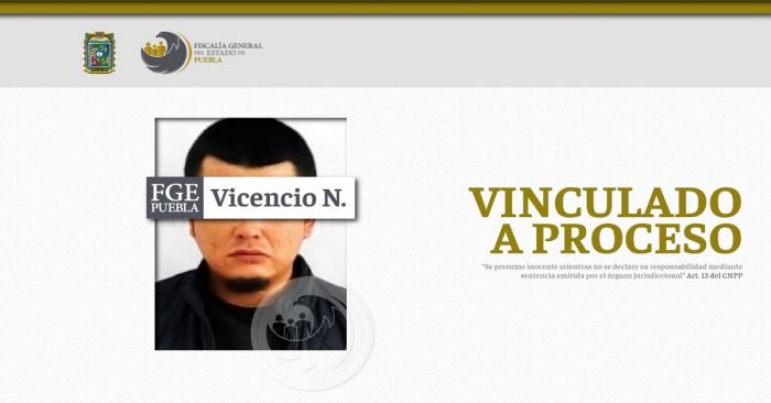 Vinculan a Vicencio a proceso por homicidio al norte de la capital poblana