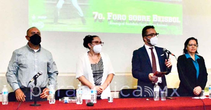 Realizan el 7º Foro sobre Béisbol Amateur en Puebla; en homenaje al beisbolista Agustín Mora